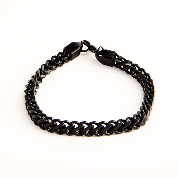 TrendyBracelets.Biz.Black Stainless Steel Bracelet - Dare to Be Different