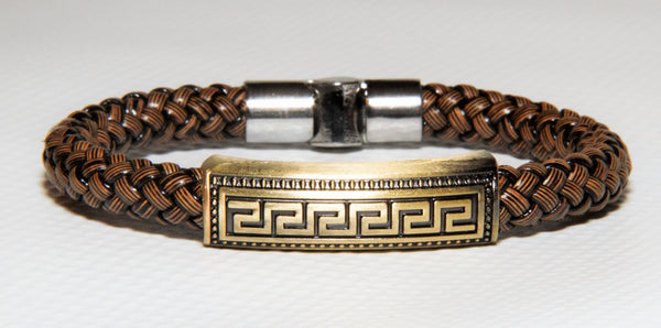 Italian Style Leather Braid Bracelet