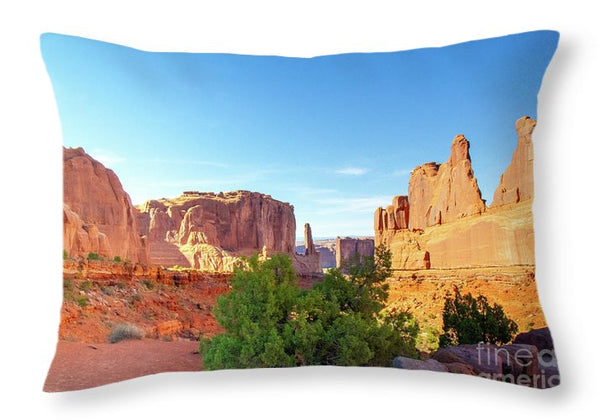 Arches National Park - Wall Street - Throw Pillow