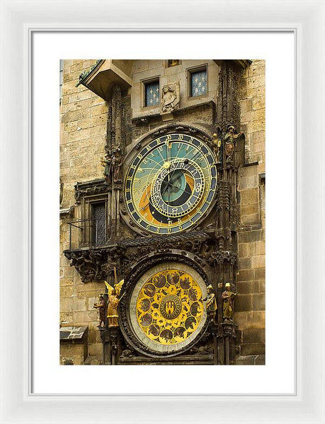 Astronomical Clock in Prague - Framed Print