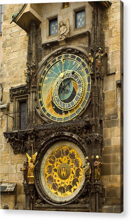 Astronomical Clock in Prague - Acrylic Print