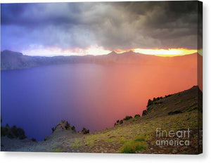 Crater Lake National Park at Sunset - Canvas Print