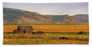 Keogh Ranch Landscape - Daniel Wyoming - Bath Towel