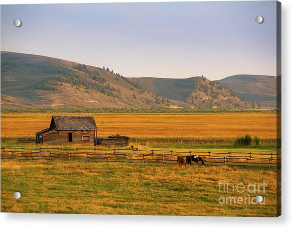 Keogh Ranch Landscape - Daniel Wyoming - Acrylic Print