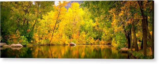 USA-0002-Fall Colors in Boulder - Acrylic Print