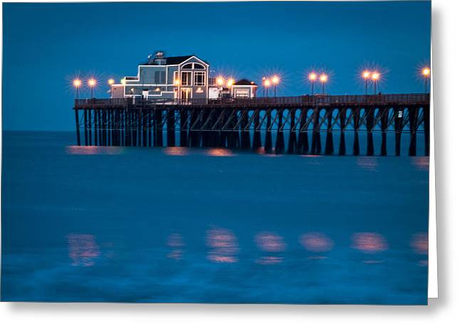 USA-0013-Oceanside Pier Just Before Sunrise - Greeting Card